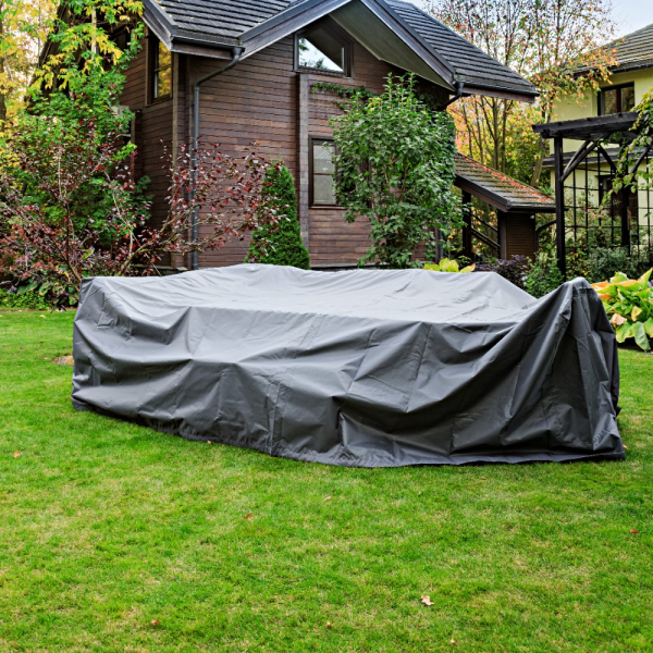 Универсальный чехол на мебель (лаунж зон) 330 х 200 см цвет серый